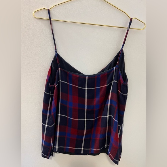 L’AGENCE Jane Camisole- Red/Blue Plaid - Picture 5 of 5